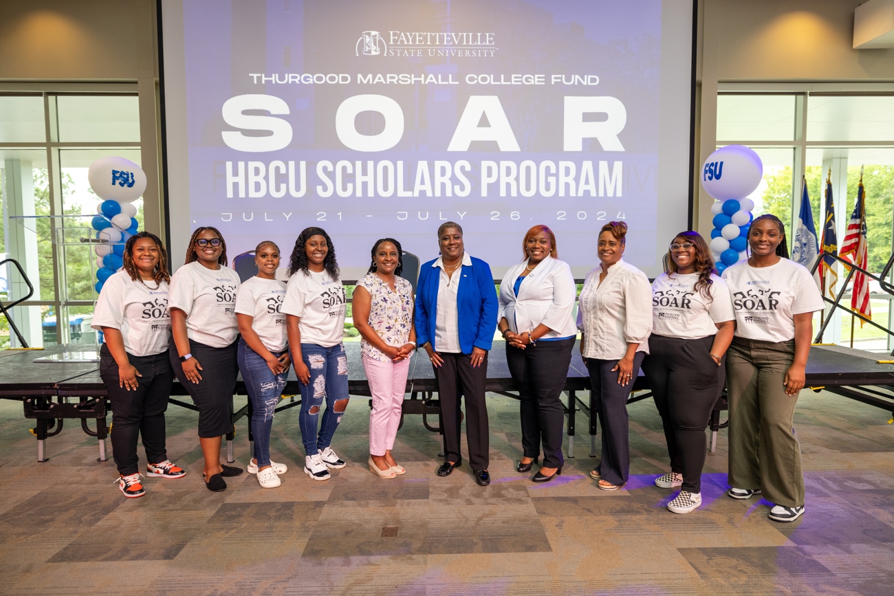 Crowd shot of many students in the SOAR Program