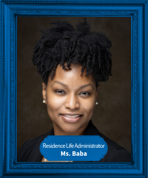 D. Baba : Residence Life Administrator