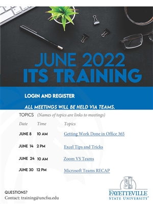 June 2022 ITS Trainings