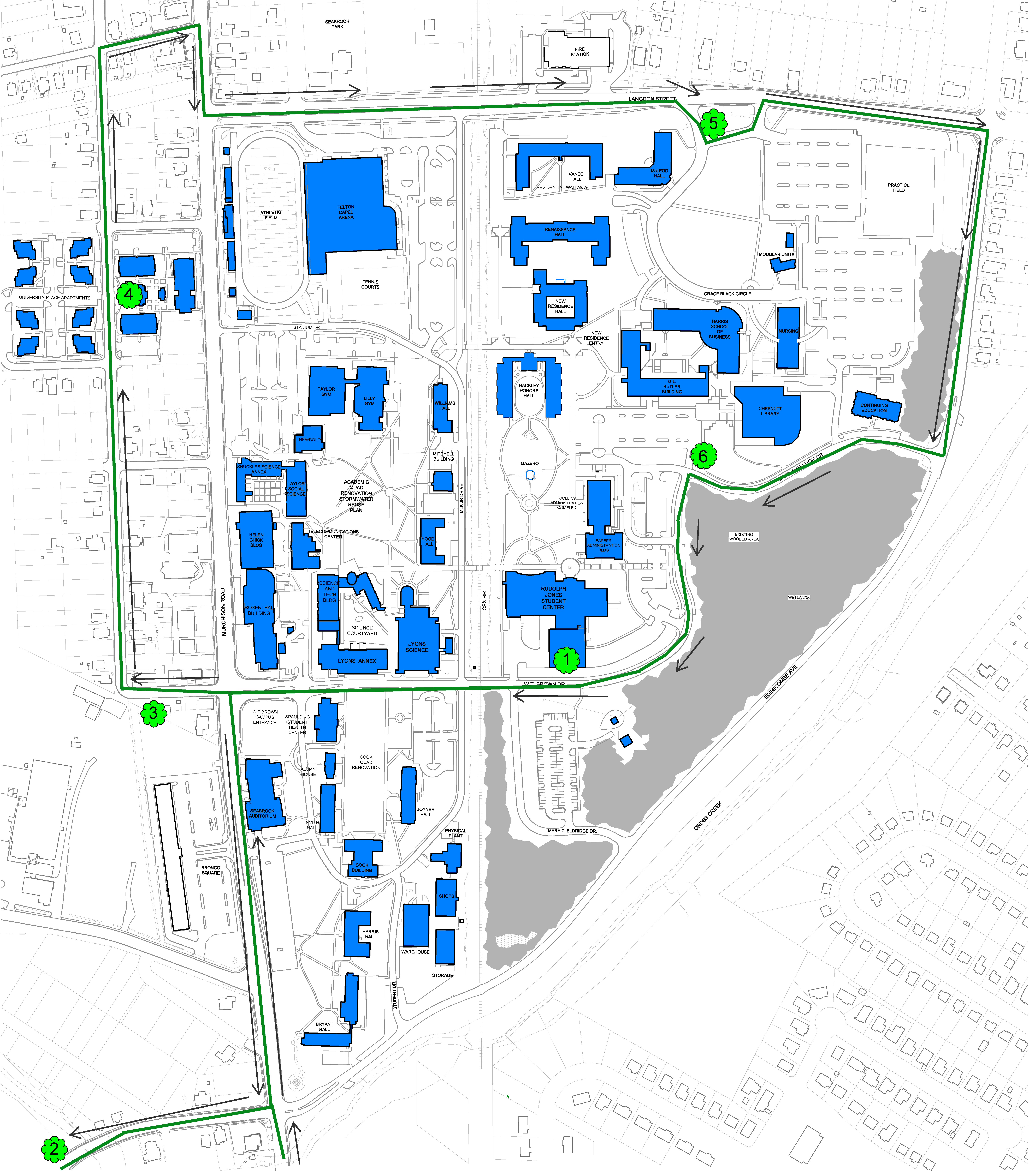 FSU Shuttle Map