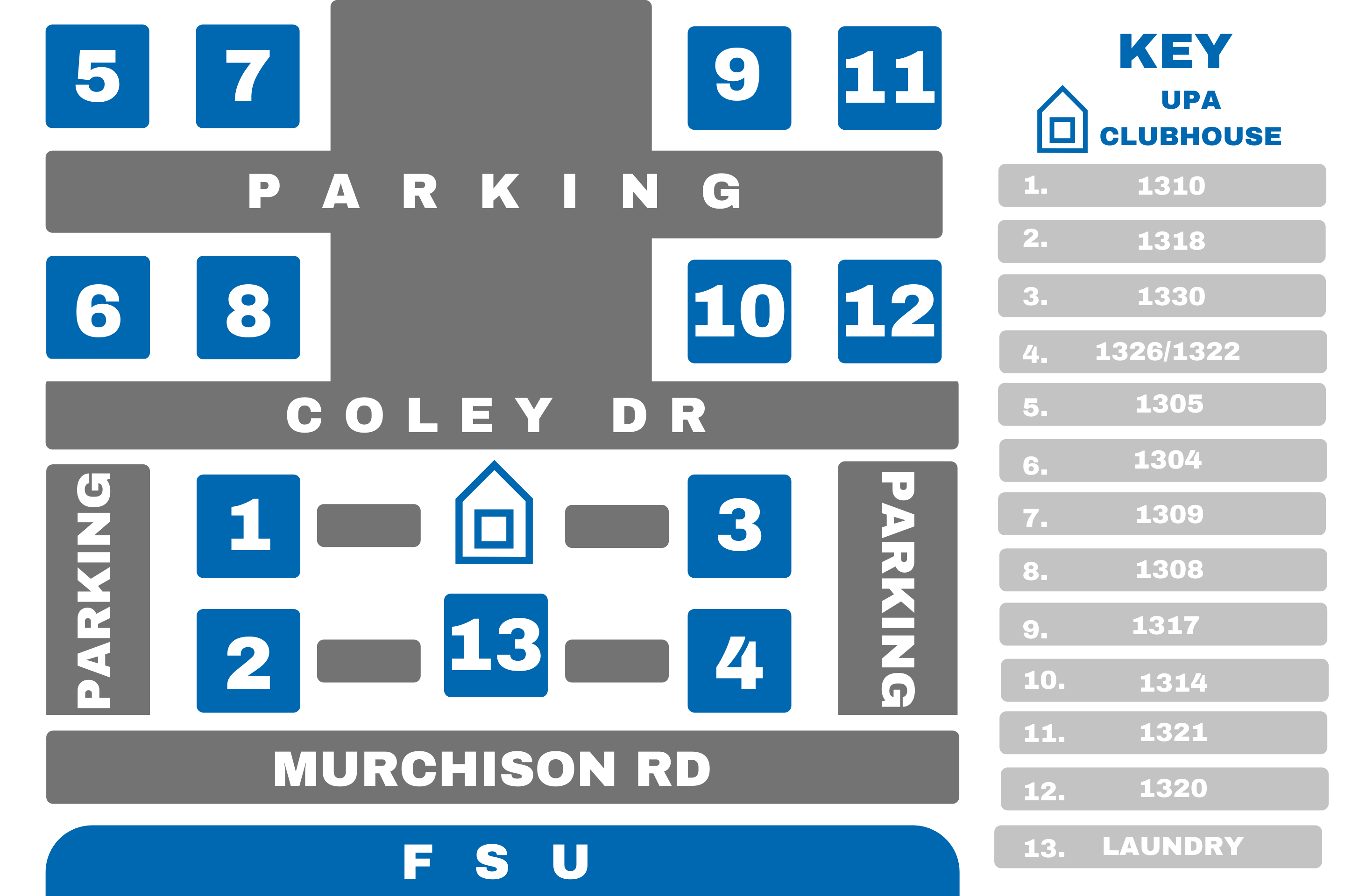 University Place Apartment Map