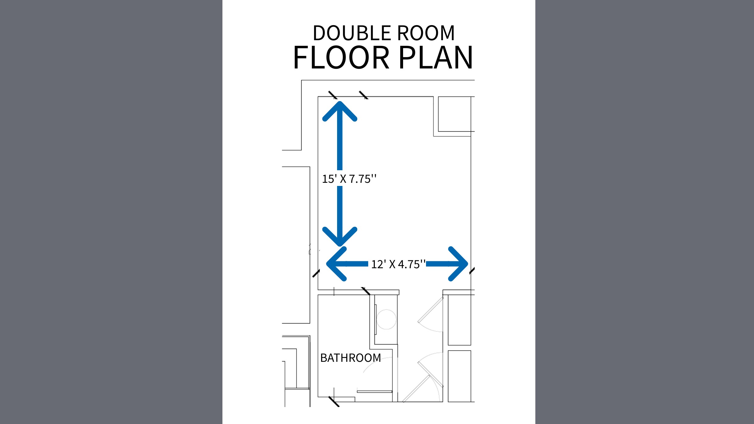 Renaissance Floorplan - Double Room
