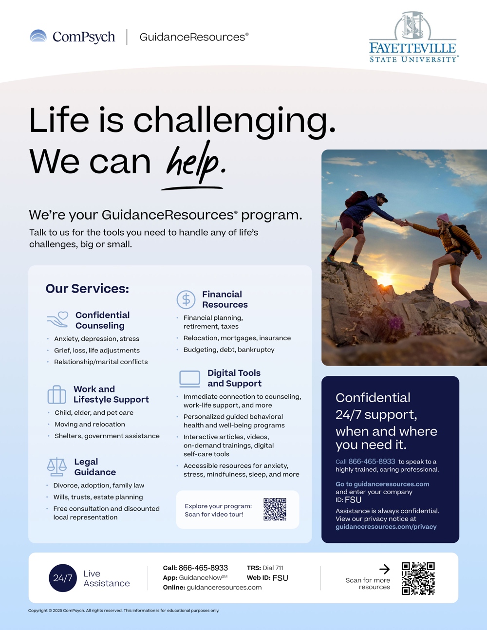 Flyer for the EAP Program, text reproduced below.