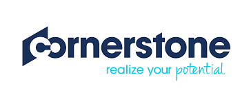 Cornerstone LMS logo with motto realize your potential