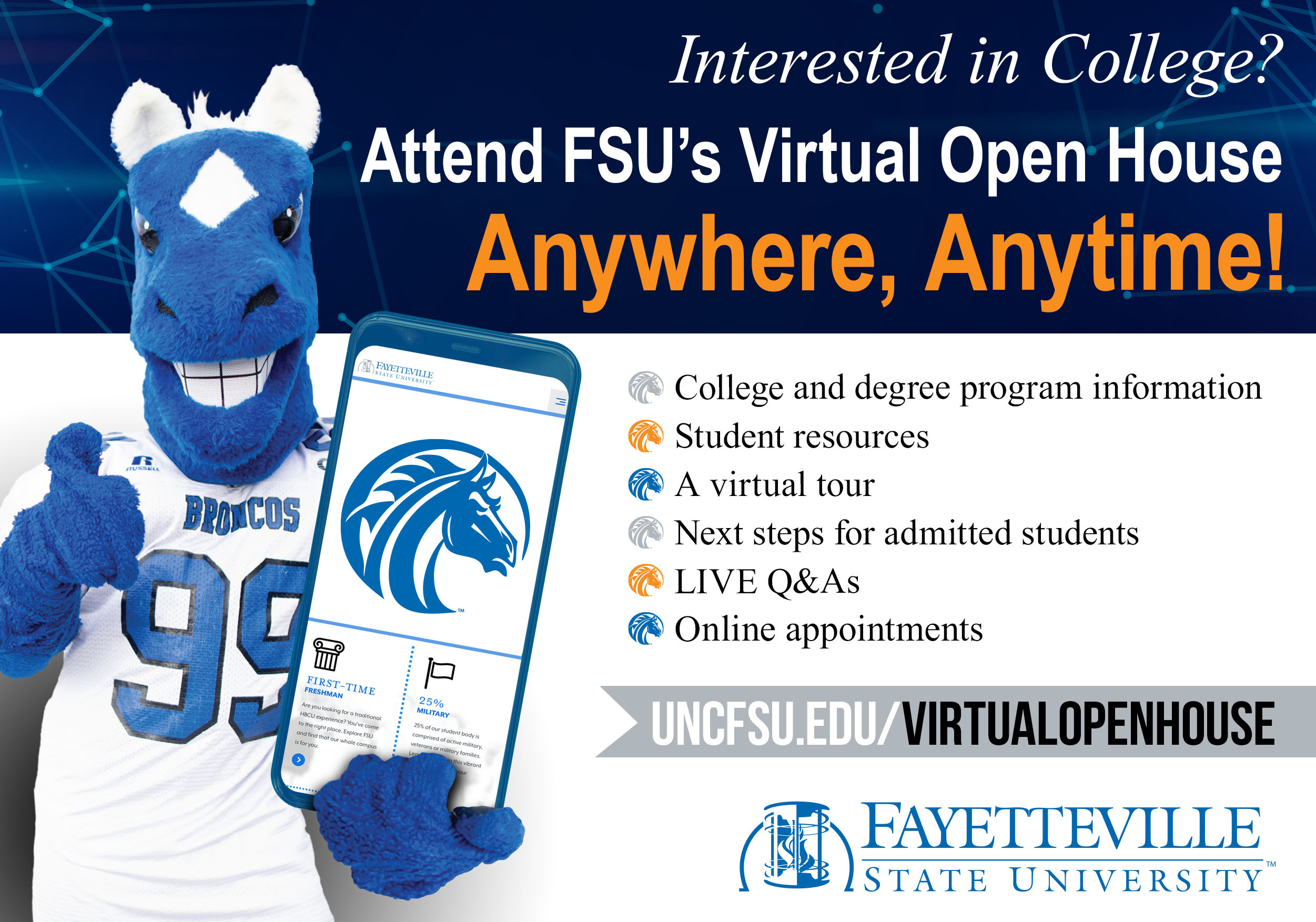 FSU online open house email graphic