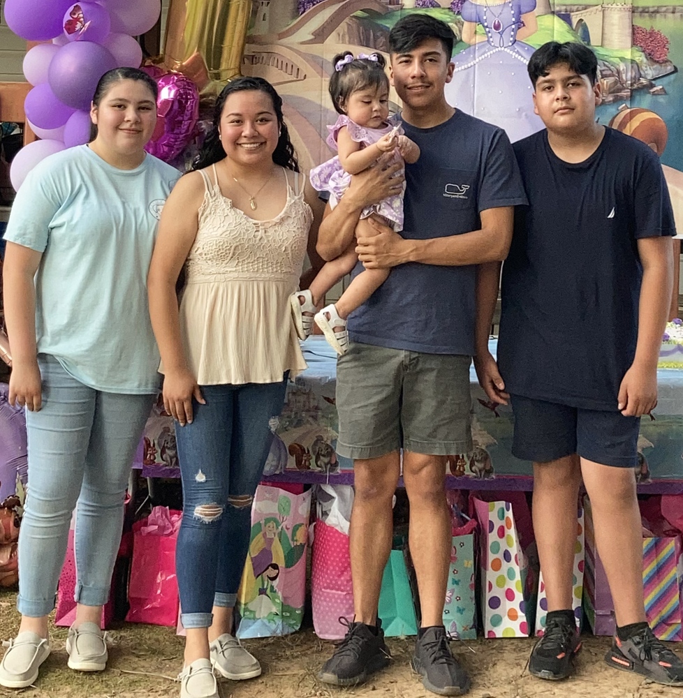John Hernandez-Vargas with his family.