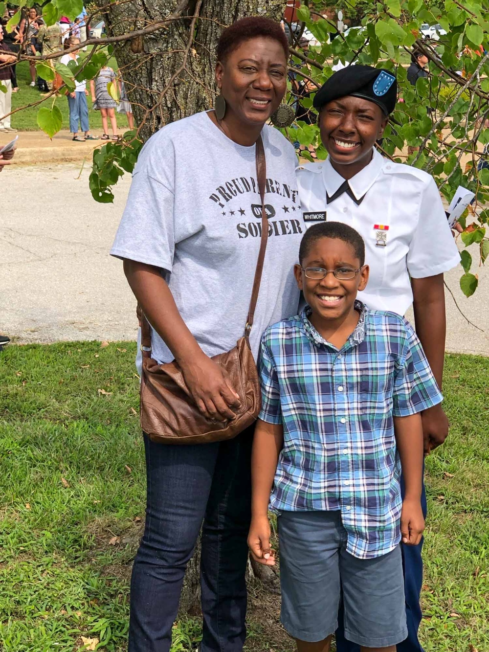 Sgt. Sierra Whitmore with family.