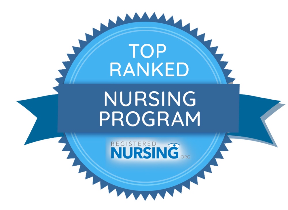 Logo: TOP RANKED NURSING PROGRAM REGISTERED NURSING ORG