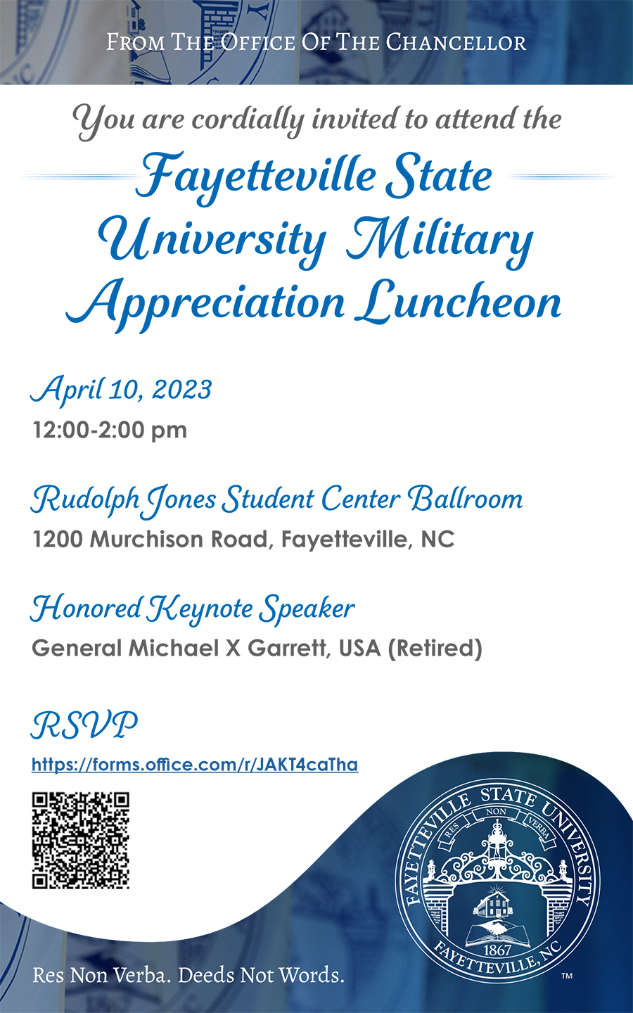 Military Appreciation Luncheon Invitation