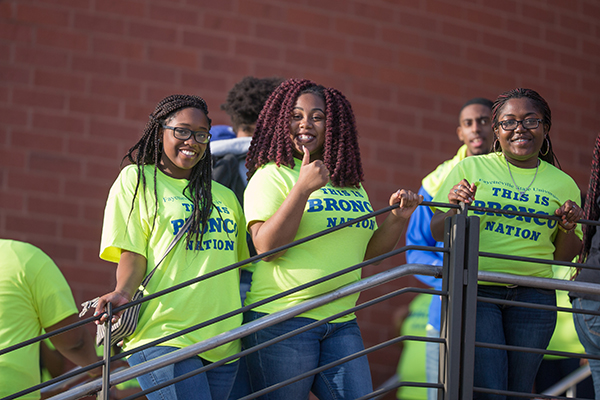 Students at Open House