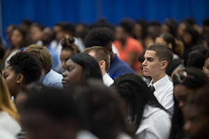 Students at Pinning Ceremony