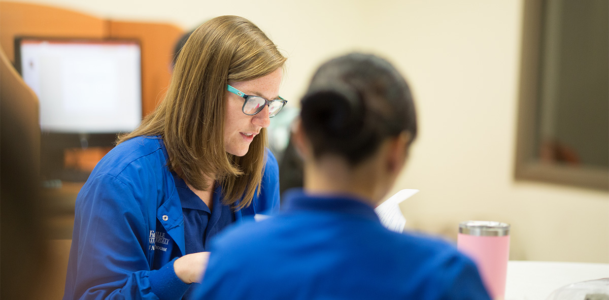 Student Nurses studying