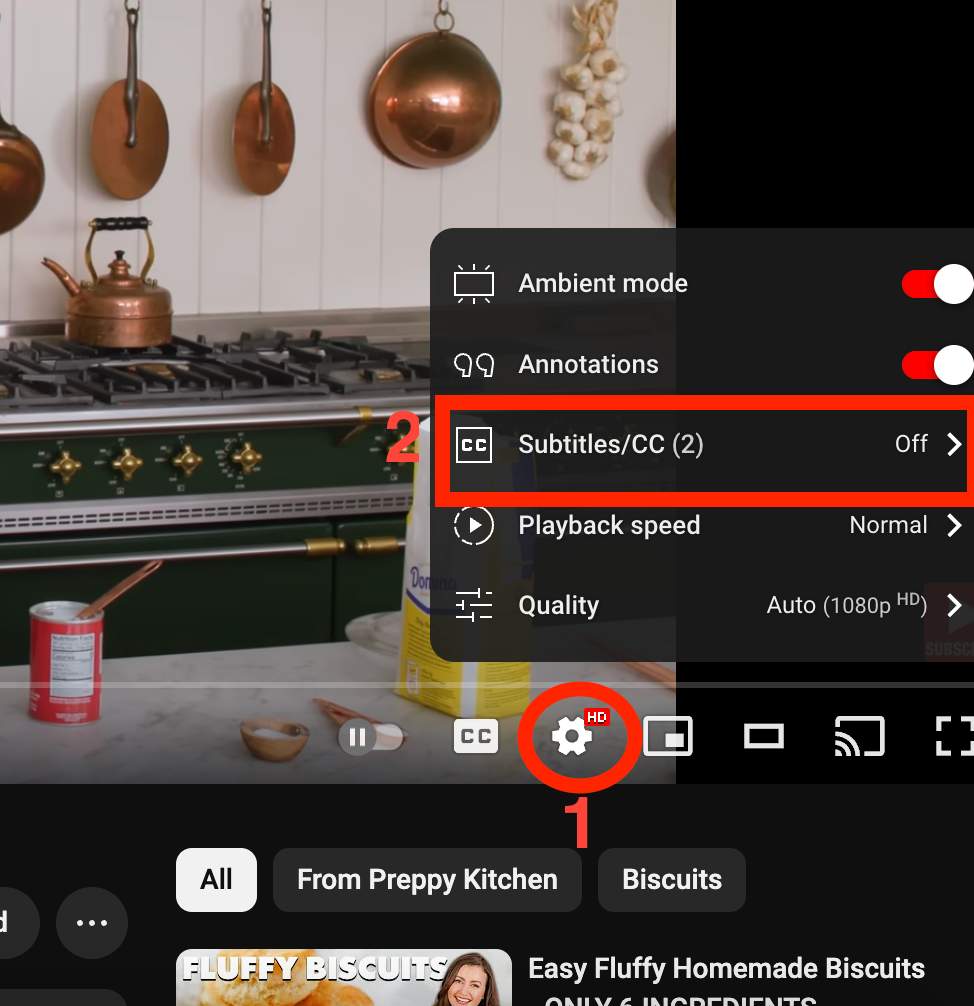 Location the Settings menu