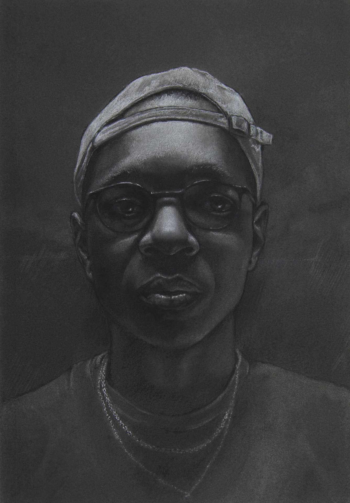 Kevin Schroeder, AJ, 2022, Charcoal