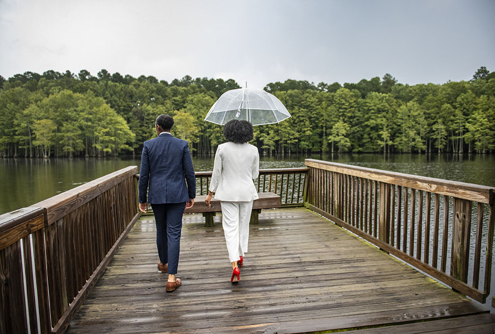 Sydney Harris '22, and WSSU SGA President, Je’den Clark '21