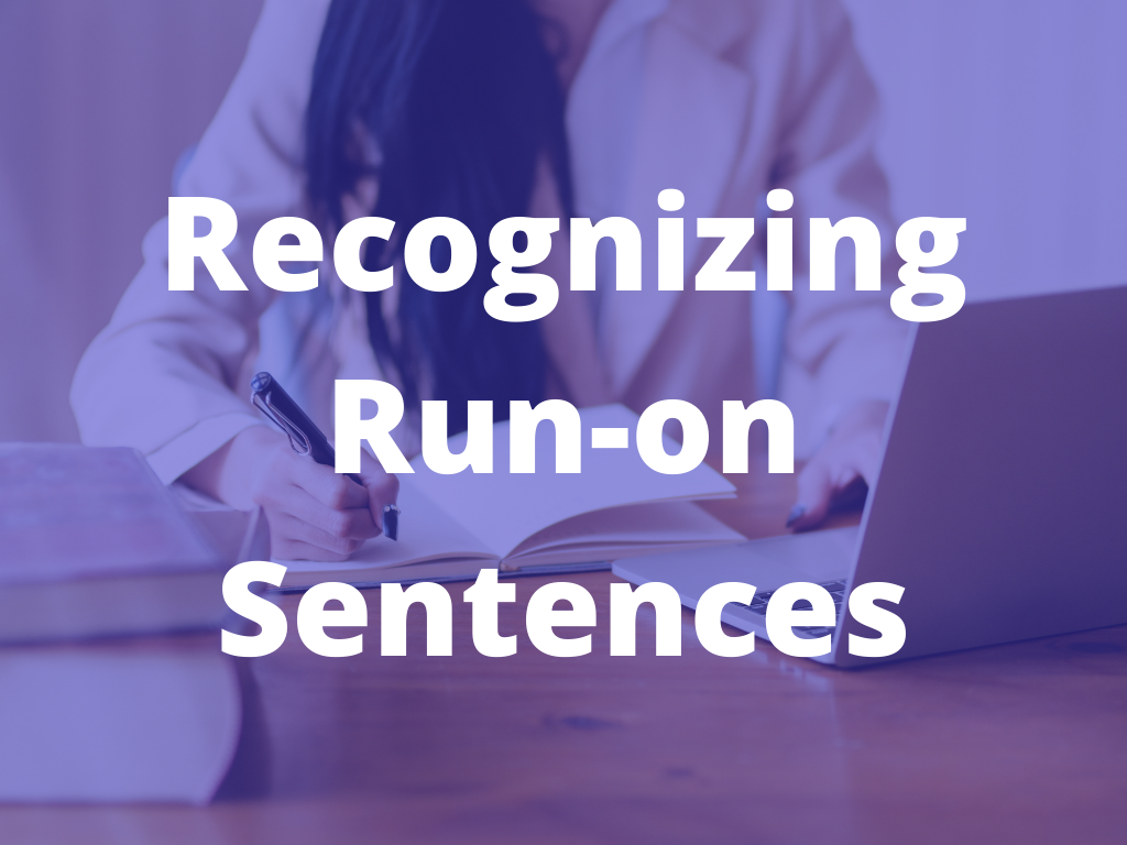 Recognizing run-on sentences icon