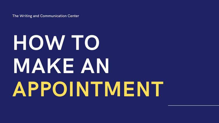 How to make an appointment slideshow link